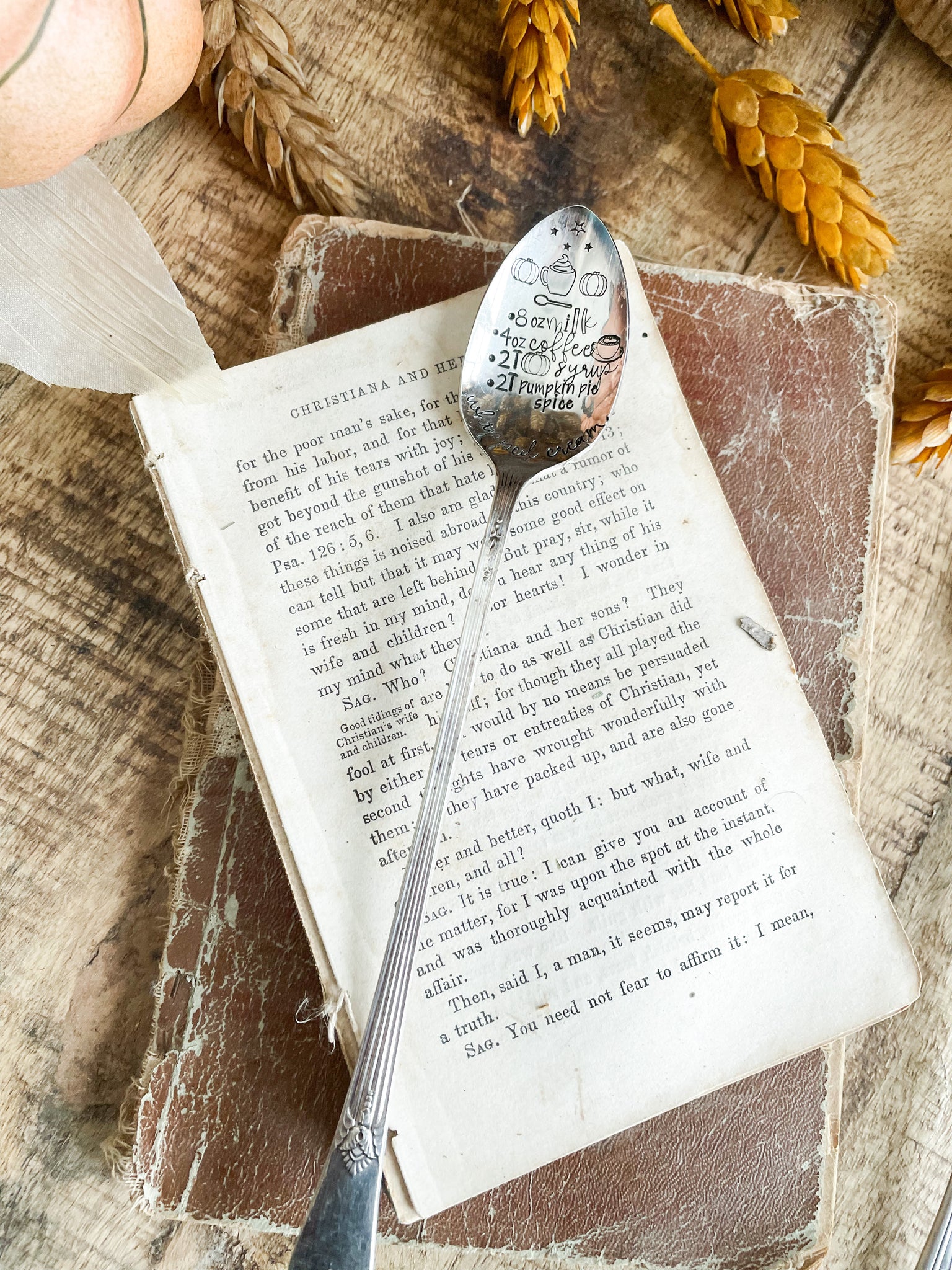 Pumpkin Spice Recipe Vintage Spoon