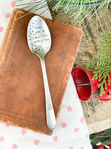 Love You To The Moon And Back Vintage Spoon