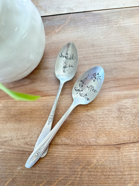 Limited Edition Coffee & Tea Floral Vintage Spoon