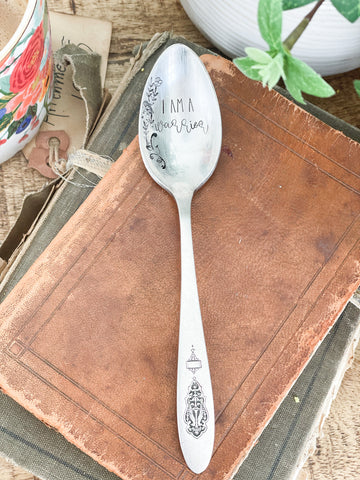 I Am A Warrior Vintage Spoon