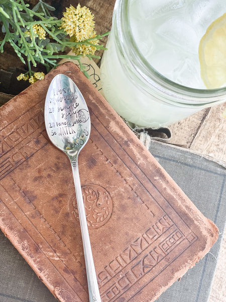 Fresh Squeezed Recipe Vintage Spoon