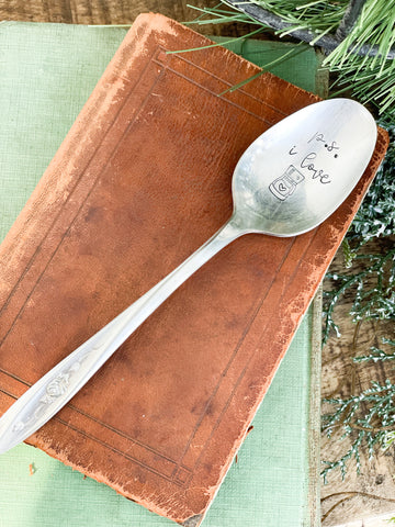 P.s I Love Coffee Vintage spoon